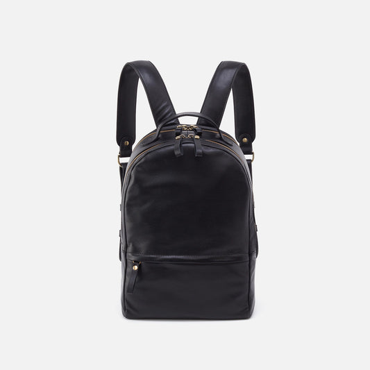 Maddox Backpack in Silk Napa Leather - Black | HOBO