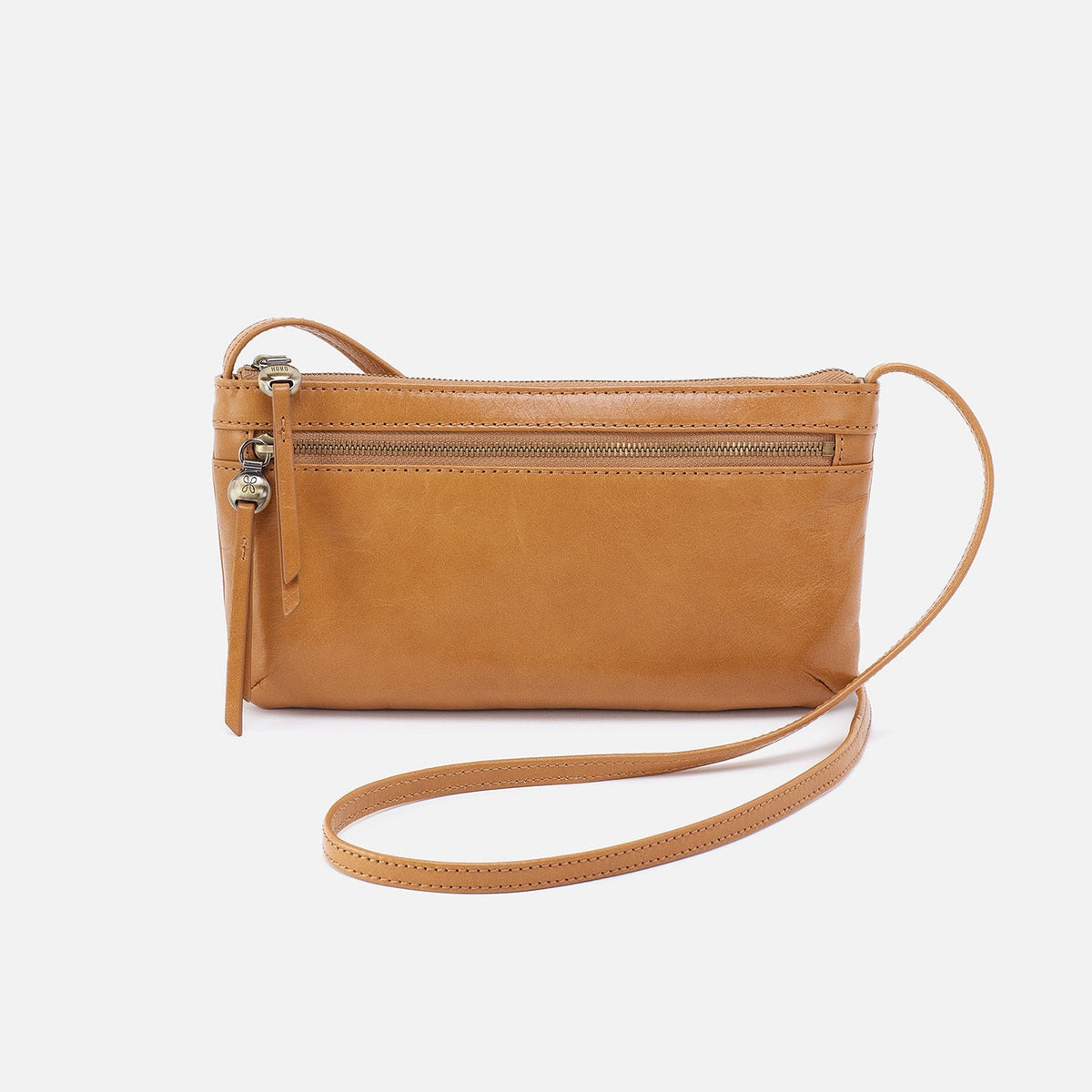 Cara Crossbody In Polished Leather - Natural | HOBO