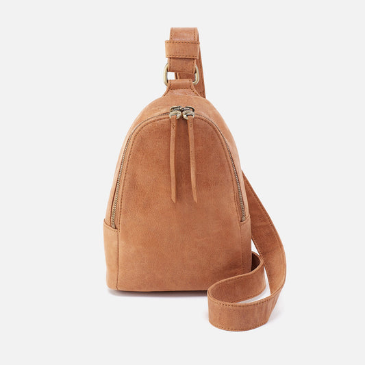 Fern Sling In Buffed Leather - Whiskey | HOBO