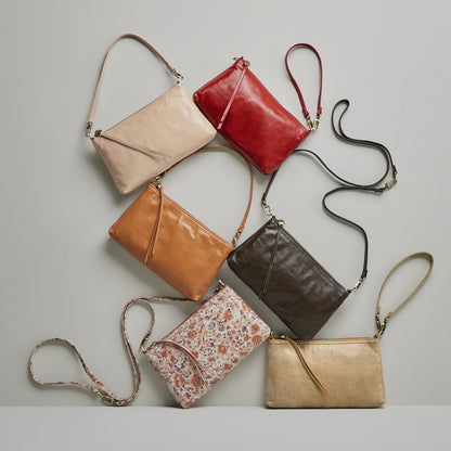 Darcy Crossbody In Polished Leather - Quartz | HOBO