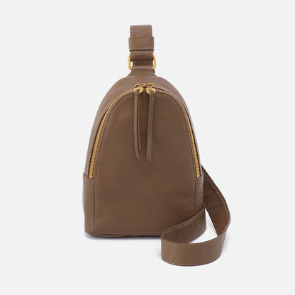 Fern Sling In Pebbled Leather - Dark Elm | HOBO