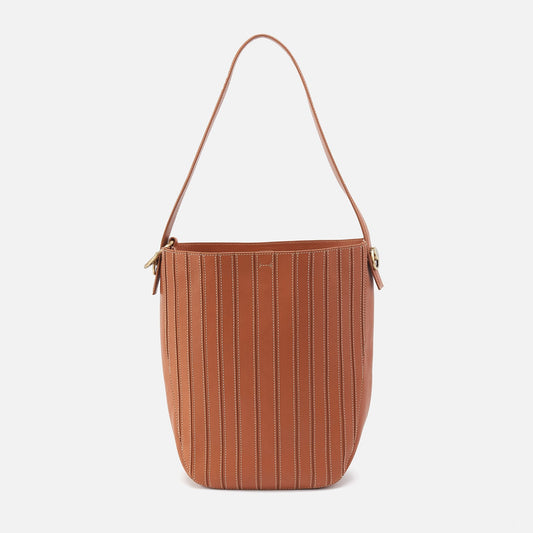 Catalina Hobo In Smooth Leather - Burnished Caramel | HOBO