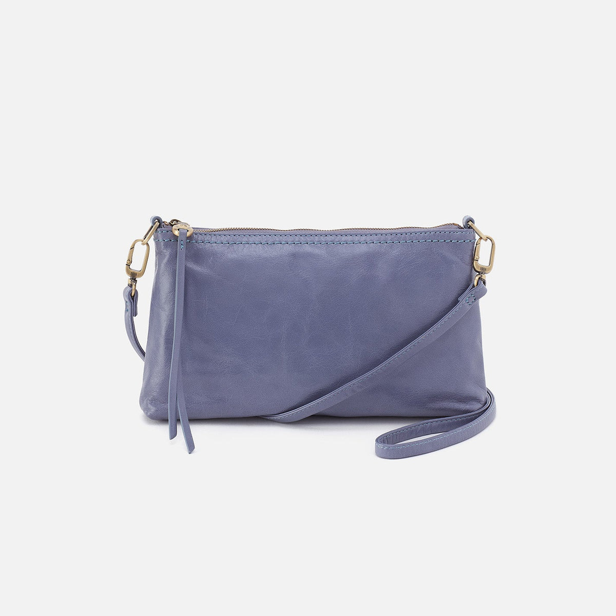 Darcy Crossbody In Polished Leather - Sky Blue | HOBO