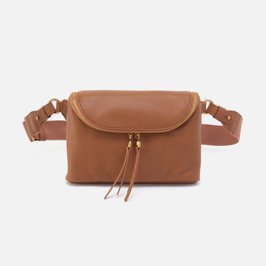 Fern Large Belt Bag In Pebbled Leather - Warm Honey | HOBO