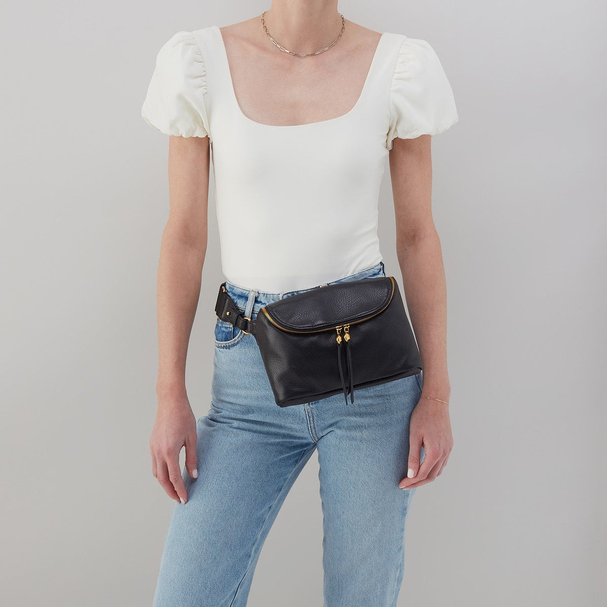 Fern Large Belt Bag In Pebbled Leather - Warm Honey | HOBO