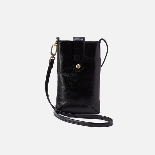 Marlo Carryall Crossbody In Polished Leather - Black | HOBO
