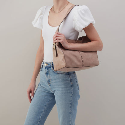 Render Shoulder Bag In Buffed Leather - Hazel | HOBO