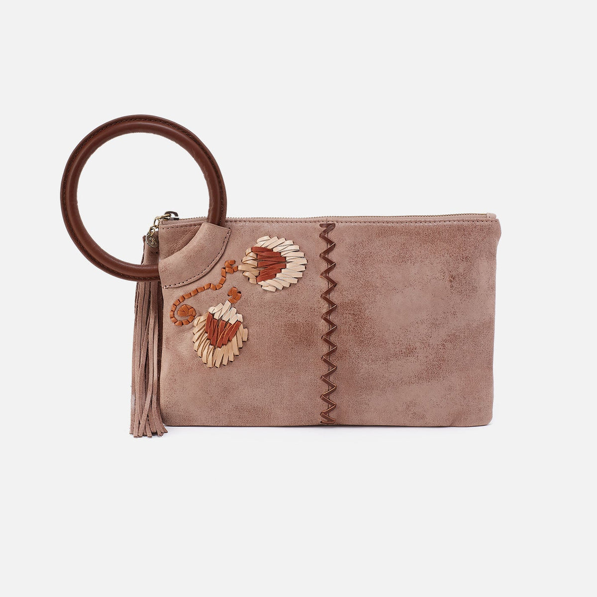 Sheila Clutch In Buffed Leather - Hazel | HOBO