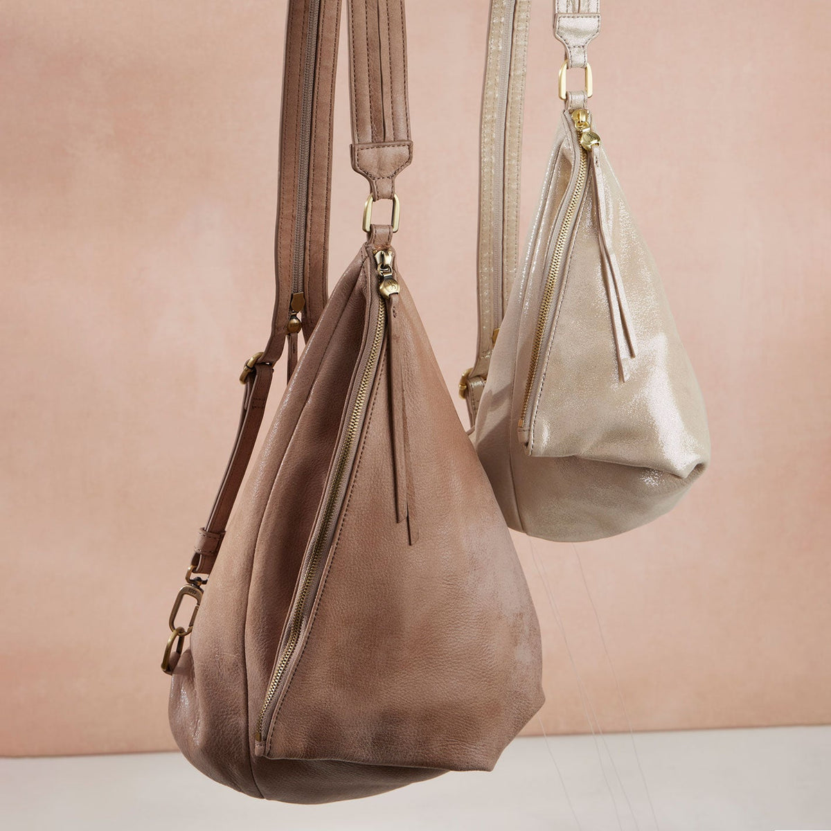 Sway Convertible Sling In Buffed Leather - Hazel | HOBO