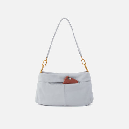 Advance Shoulder Bag In Pebbled Leather - Blue Pearl | HOBO