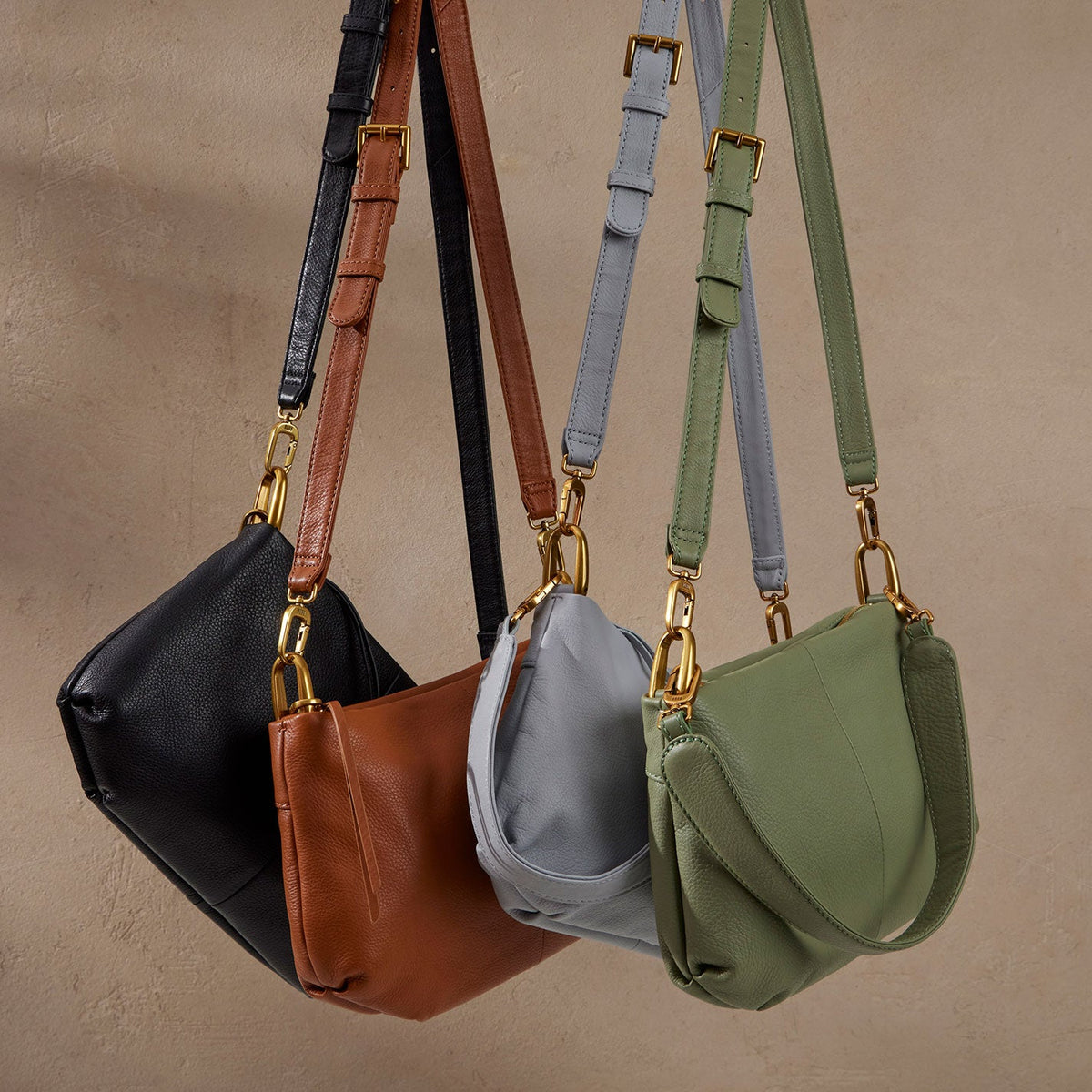 Advance Shoulder Bag In Pebbled Leather - Watercress | HOBO