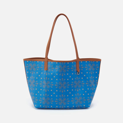 All That Tote In Coated Canvas - Blue Journey Bandana | HOBO