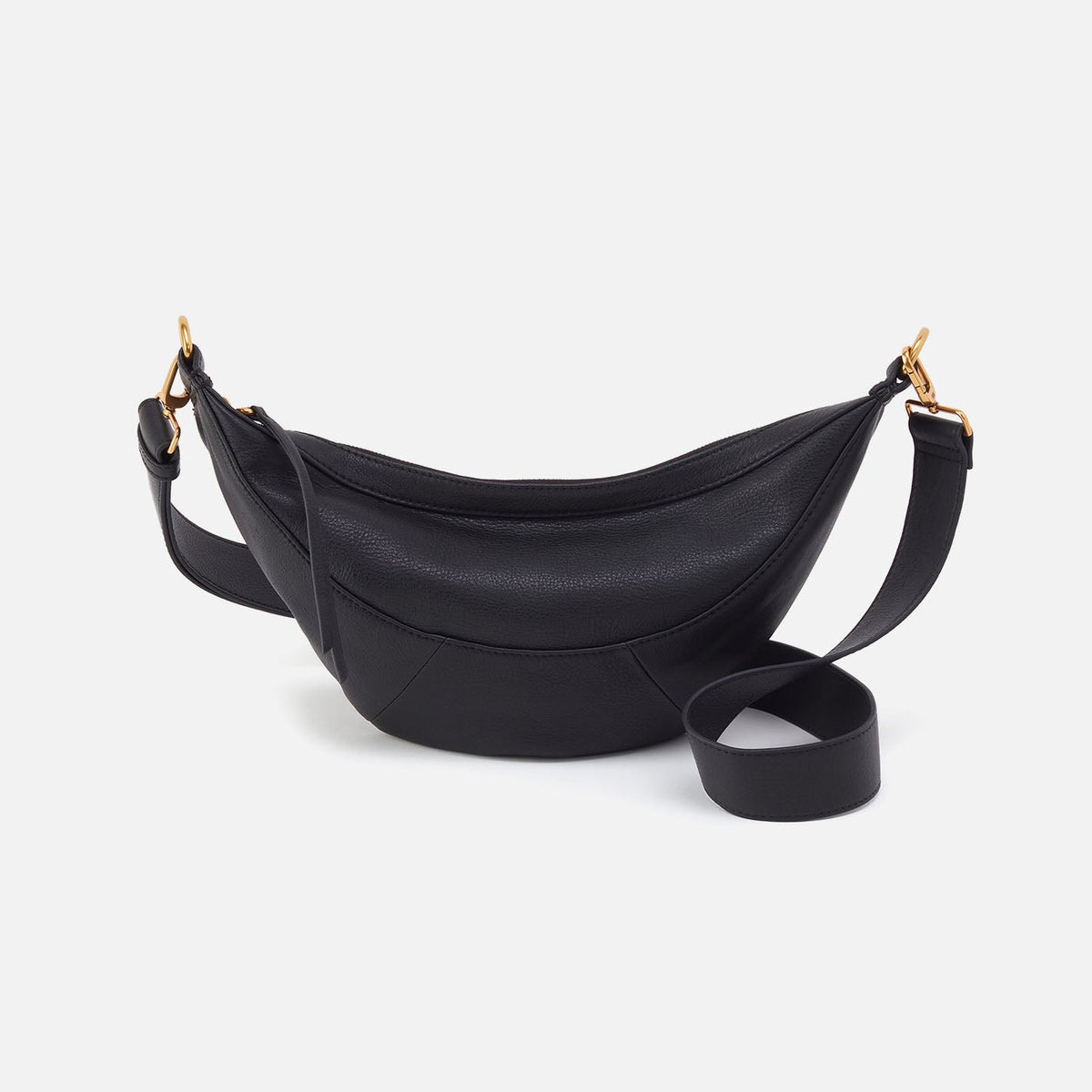 Carmen Sling In Pebbled Leather - Black | HOBO