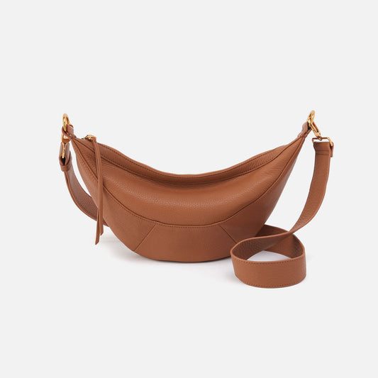 Carmen Sling In Pebbled Leather - Warm Honey | HOBO
