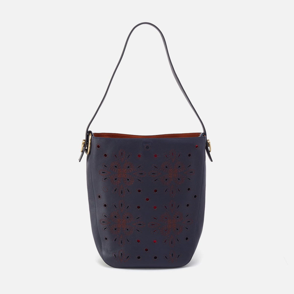 Catalina Hobo In Smooth Leather - Navy | HOBO