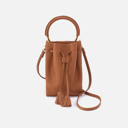 Eden Phone Crossbody In Pebbled Leather - Warm Honey | HOBO