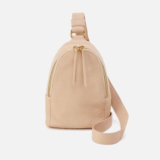 Fern Sling In Pebbled Leather - Linen | HOBO