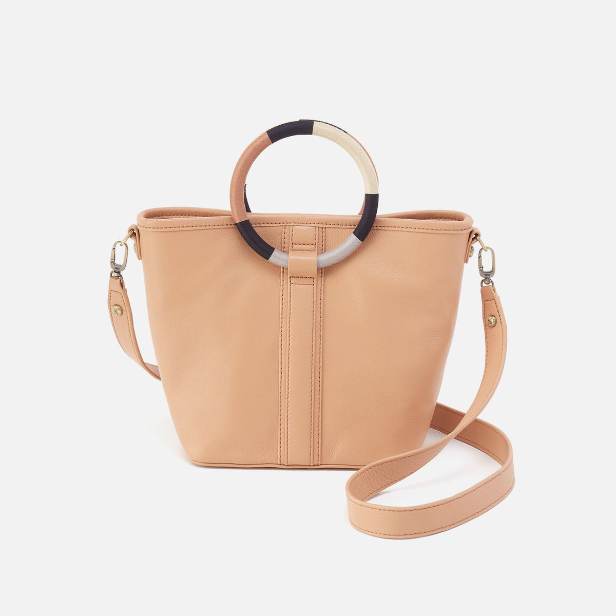 Luna Small Tote In Pebbled Leather - Porcini | HOBO
