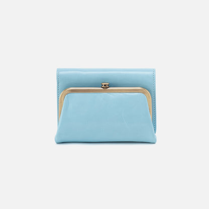 Robin Compact Wallet In Polished Leather - Stratosphere | HOBO