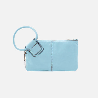 Sable Wristlet In Polished Leather - Stratosphere | HOBO