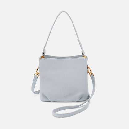 Starr Convertible Shoulder Bag in Pebbled Leather - Blue Pearl | HOBO