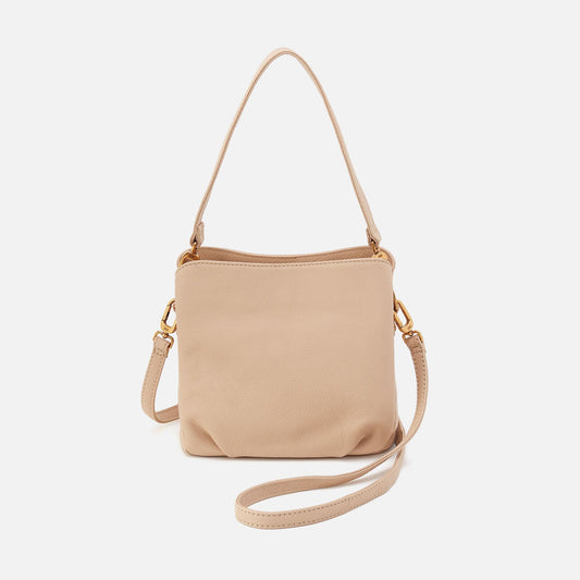 Starr Convertible Shoulder Bag in Pebbled Leather - Linen | HOBO