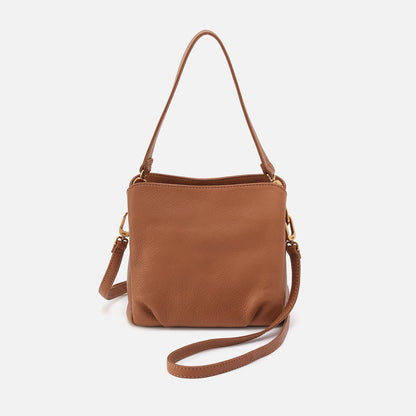 Starr Convertible Shoulder Bag in Pebbled Leather - Warm Honey | HOBO