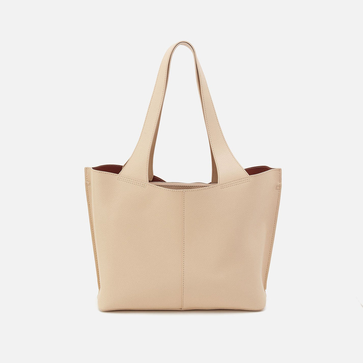 Vida Tote in Micro Pebbled Leather - Almond | HOBO