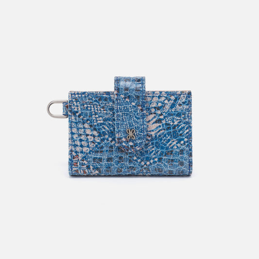 Jean Accordian Card Case In Printed Leather - Boho Bandana | HOBO