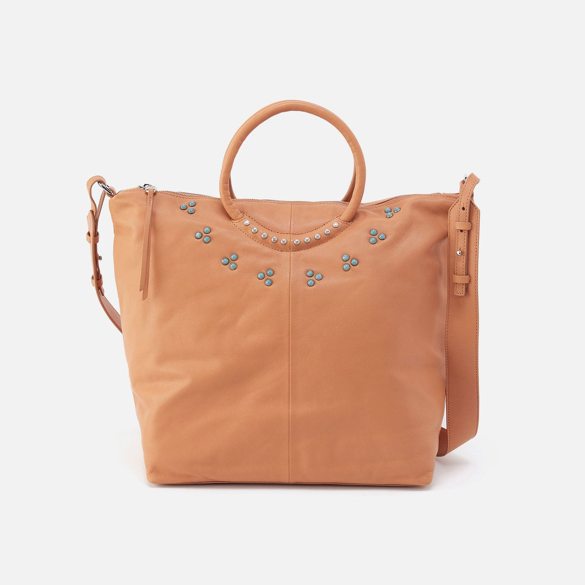 Maggie Satchel In Smooth Leather - Doe | HOBO