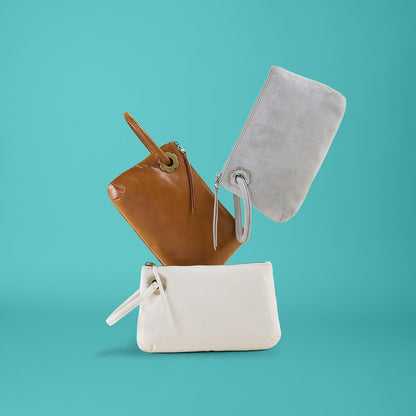 Daisy Daze Large Wristlet In Polished Leather - Lily | HOBO